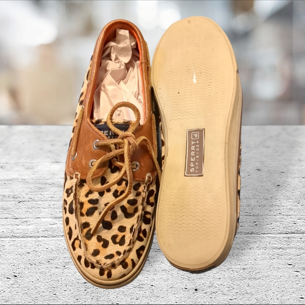 Sperry top sider leopard print size 7 - Picture 6 of 12
